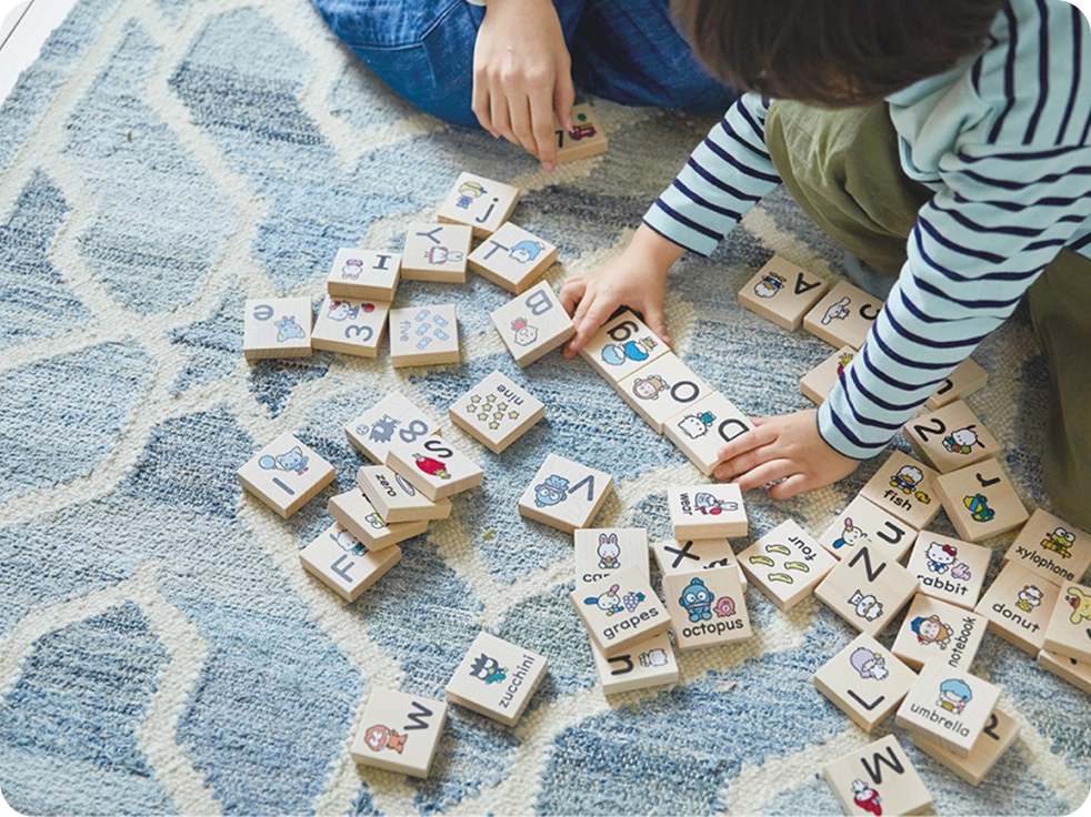 文字入りつみき 遊戯イメージ
